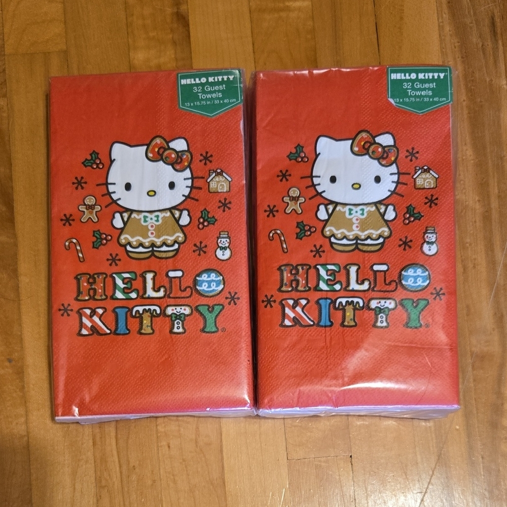 Hello Kitty Red and White Holiday Napkins